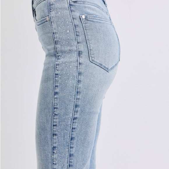 Judy Blue Rhinestone Flare Jeans - Picture 4 of 6